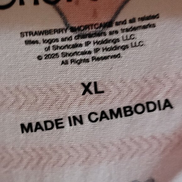 Strawberry Shortcakes Pajama Short Set Size XL (NWT) - Picture 7 of 11